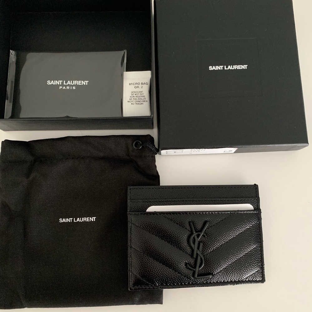 Ysl cardholder black